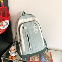 百搭高颜值书包女韩版高中学生初中女生撞色双肩包大容量旅行背包