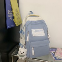 初中生书包女孩高中森系高颜值中学生大容量双肩包ins背包高级感