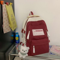 初中生书包女孩高中森系高颜值中学生大容量双肩包ins背包高级感