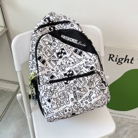 学生书包中学生女涂鸦大容量背包新款韩版小学生双肩包ins风小众