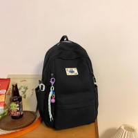 小学生双肩包女生日系简约初中生书包韩版百搭背包大容量男款时尚