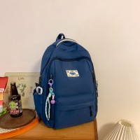 小学生双肩包女生日系简约初中生书包韩版百搭背包大容量男款时尚