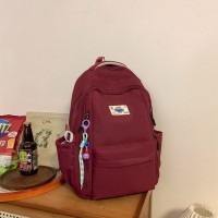 小学生双肩包女生日系简约初中生书包韩版百搭背包大容量男款时尚