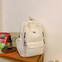 小学生双肩包女生日系简约初中生书包韩版百搭背包大容量男款时尚