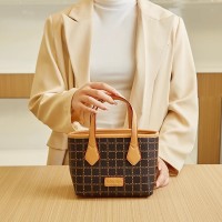新款时尚印花菜篮子小包水桶包百搭斜挎女包单肩包