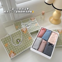 新品日系软糯甜心舒适透气三角内裤女纯棉抗菌裆六条纯色少女内裤