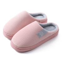 棉拖鞋女家居秋冬季居家室内保暖情侣毛绒家用防滑厚底月子鞋冬天
