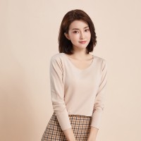 秋冬新款大码中高领打底衫女修身加绒加厚保暖上衣女长袖打底衫