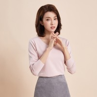 秋冬新款大码中高领打底衫女修身加绒加厚保暖上衣女长袖打底衫