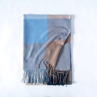 格子围巾女秋冬仿羊绒围巾冬季英伦风格子流苏披肩女士scarf围脖