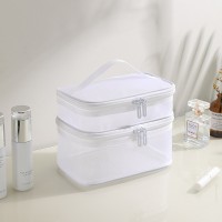 跨境夏季热销双层网纱化妆包游泳化妆品洗漱收纳用品旅行收纳袋