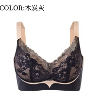 高端防走光透气调整型蕾丝舒适文胸软支撑无钢圈聚拢内衣女文胸