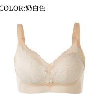 高端防走光透气调整型蕾丝舒适文胸软支撑无钢圈聚拢内衣女文胸