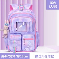 新款小学生书包女大容量减负护脊防水冰箱侧开门儿童双肩背包