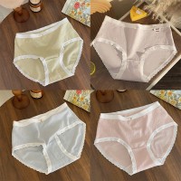【4条装】A类婴儿棉女生纯棉内裤女全棉5A抗菌女士少女款底裤安全