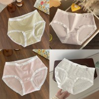 【4条装】A类婴儿棉女生纯棉内裤女全棉5A抗菌女士少女款底裤安全
