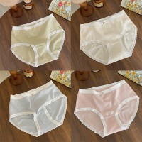 【4条装】A类婴儿棉女生纯棉内裤女全棉5A抗菌女士少女款底裤安全