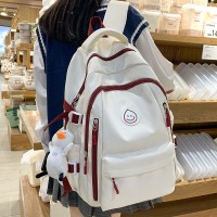 双肩包2024新款初中生简约高中学生高颜值大学生书包电脑背包旅游