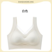 新款无痕暖肌反重力提拉网纱内衣女聚拢上托调整型舒适无钢圈文胸