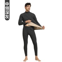 秋冬加厚情侣保暖内衣【900克}加绒加厚羊羔绒套装中老年超厚内衣