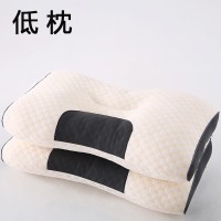 针织不塌陷枕头枕芯护颈椎助睡眠成人学生家用宿舍单人分区按摩枕