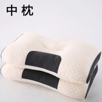 针织不塌陷枕头枕芯护颈椎助睡眠成人学生家用宿舍单人分区按摩枕