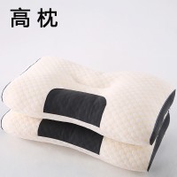 针织不塌陷枕头枕芯护颈椎助睡眠成人学生家用宿舍单人分区按摩枕