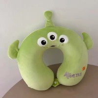 草莓熊记忆棉U型枕颈枕便携旅行枕办公室午睡枕软体慢回弹可拆洗