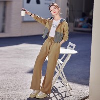 bao款现货2024新款女装春装韩版休闲套装两件套
