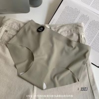 无痕内裤女微磨毛柔软全抗菌桑蚕.丝底档中腰女士三角裤少女底裤