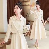现货新中式套裙女2024年春季新款女装时尚气质显瘦两件套