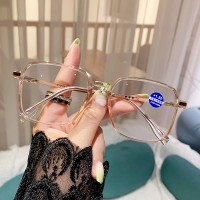 防蓝光眼镜女网红时尚潮款年轻老花眼镜高清大框高清款老光眼镜