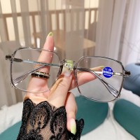 防蓝光眼镜女网红时尚潮款年轻老花眼镜高清大框高清款老光眼镜