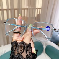 防蓝光眼镜女网红时尚潮款年轻老花眼镜高清大框高清款老光眼镜
