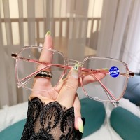 防蓝光眼镜女网红时尚潮款年轻老花眼镜高清大框高清款老光眼镜