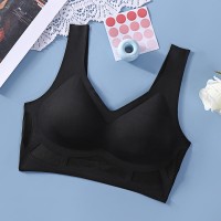 美背无钢圈舒适睡眠文胸一体杯防走光背心式内搭固定杯无痕内衣女