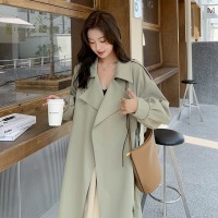 春装现货买家秀休闲宽松风衣外套女202A