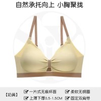 内衣女小胸聚拢夏季薄款无钢圈胸罩收副乳防下垂舒适无痕文胸显大