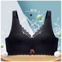 春夏新款高品质内衣上薄下厚无钢圈收副乳调整型性感蕾丝透气文胸