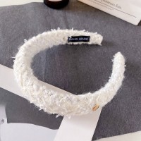 韩版新款法式褶皱宽边发箍高级感小香风头箍外出高颅顶压发头饰女