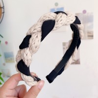 韩版新款法式褶皱宽边发箍高级感小香风头箍外出高颅顶压发头饰女