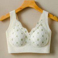 双重提拉反重力无痕固定杯软支撑收副乳背心式蕾丝文胸美背内衣女