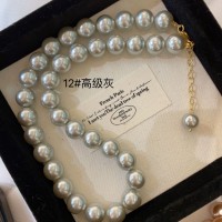 时尚百搭fever施家超亮珍珠项链法式ins复古迷你颈链女夏轻奢小众