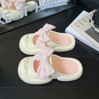 包头拖鞋女夏季新款洞洞鞋外穿增高网红厚底防滑沙滩踩屎感凉拖鞋