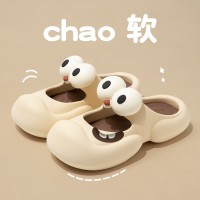 包头拖鞋女夏季新款洞洞鞋外穿增高网红厚底防滑沙滩踩屎感凉拖鞋