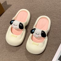 包头拖鞋女夏季新款洞洞鞋外穿增高网红厚底防滑沙滩踩屎感凉拖鞋
