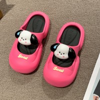 包头拖鞋女夏季新款洞洞鞋外穿增高网红厚底防滑沙滩踩屎感凉拖鞋