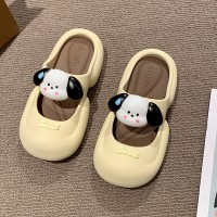 包头拖鞋女夏季新款洞洞鞋外穿增高网红厚底防滑沙滩踩屎感凉拖鞋