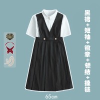 毕业班服初高中生背带裙百褶裙连衣裙jk制服套装学院风校服演出服