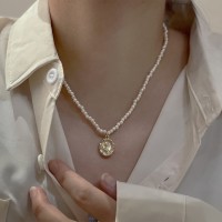 倪妮同款珍珠项链女轻奢气质高级感锁骨链2024年新款小众颈链